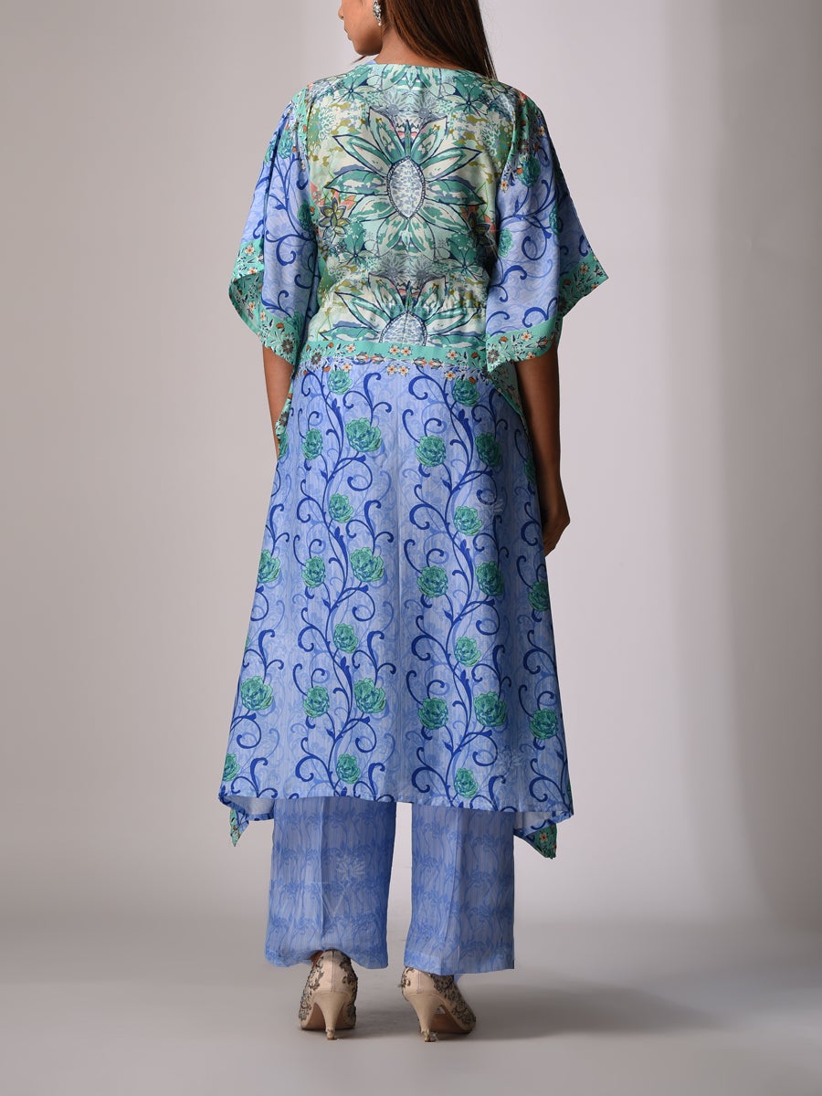 Blue Bemberg - Silk Kaftan Set